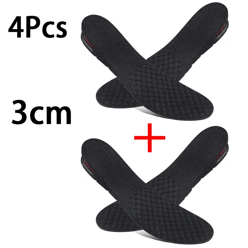 1Pair Height Increase Insole Feet Templates 3/5/7/9Cm Variable Height Shoes Insoles Air-Cushioned Shock-Absorbing Sports Insole
