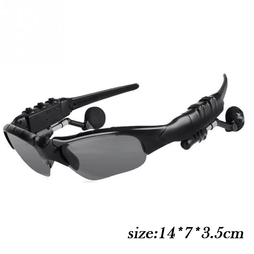 Bluetooth Wireless Polarized Sunglasses Uv-Protection Polarized Lenses Sunglasses Headphones for Meeting Travel Hiking Sports