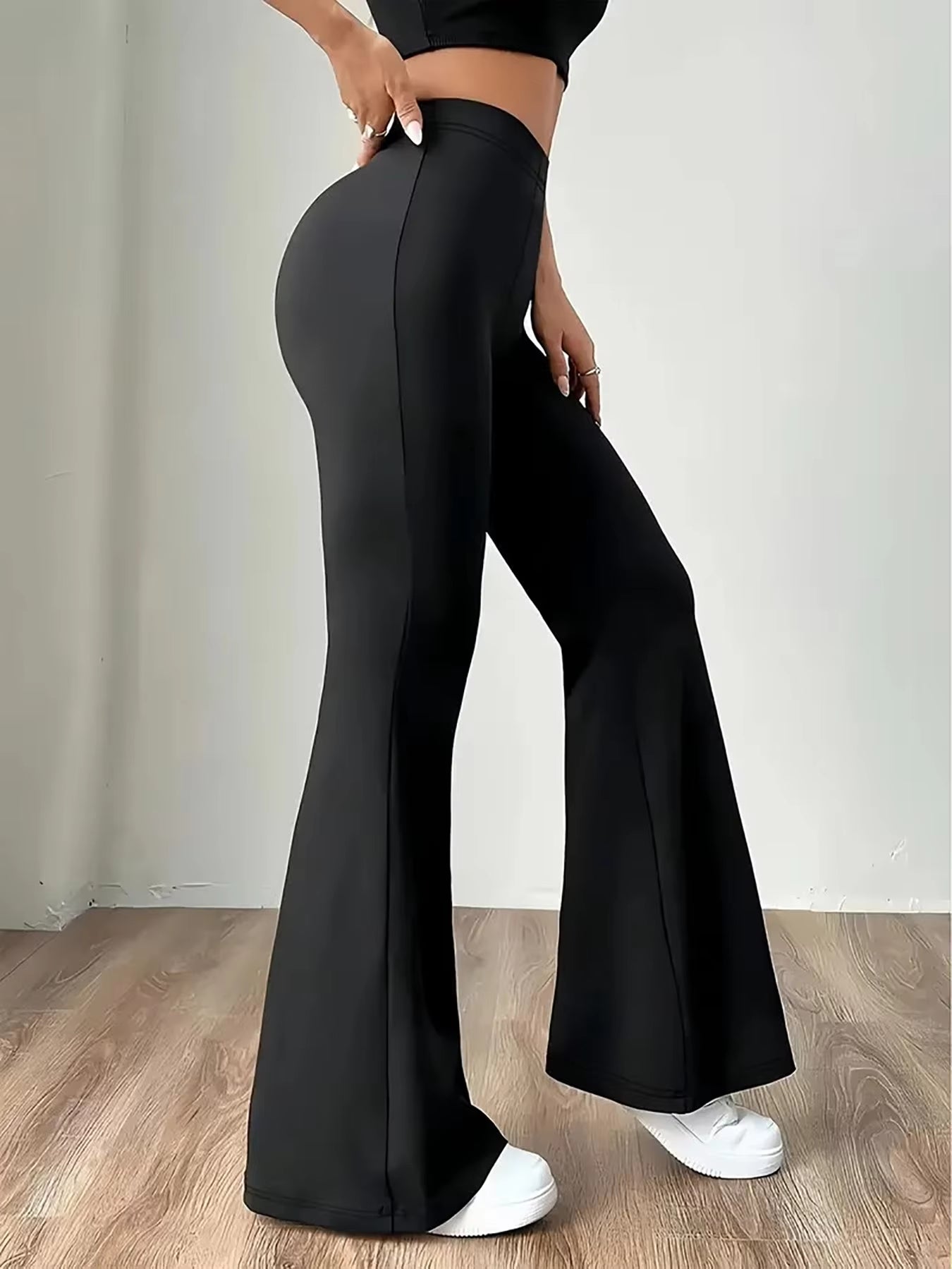 Women'S High Waist Legging Tummy Control Bootcut Workout High Waist Bell Bottom Pants 4-Way-Stretch Athleisure Pants