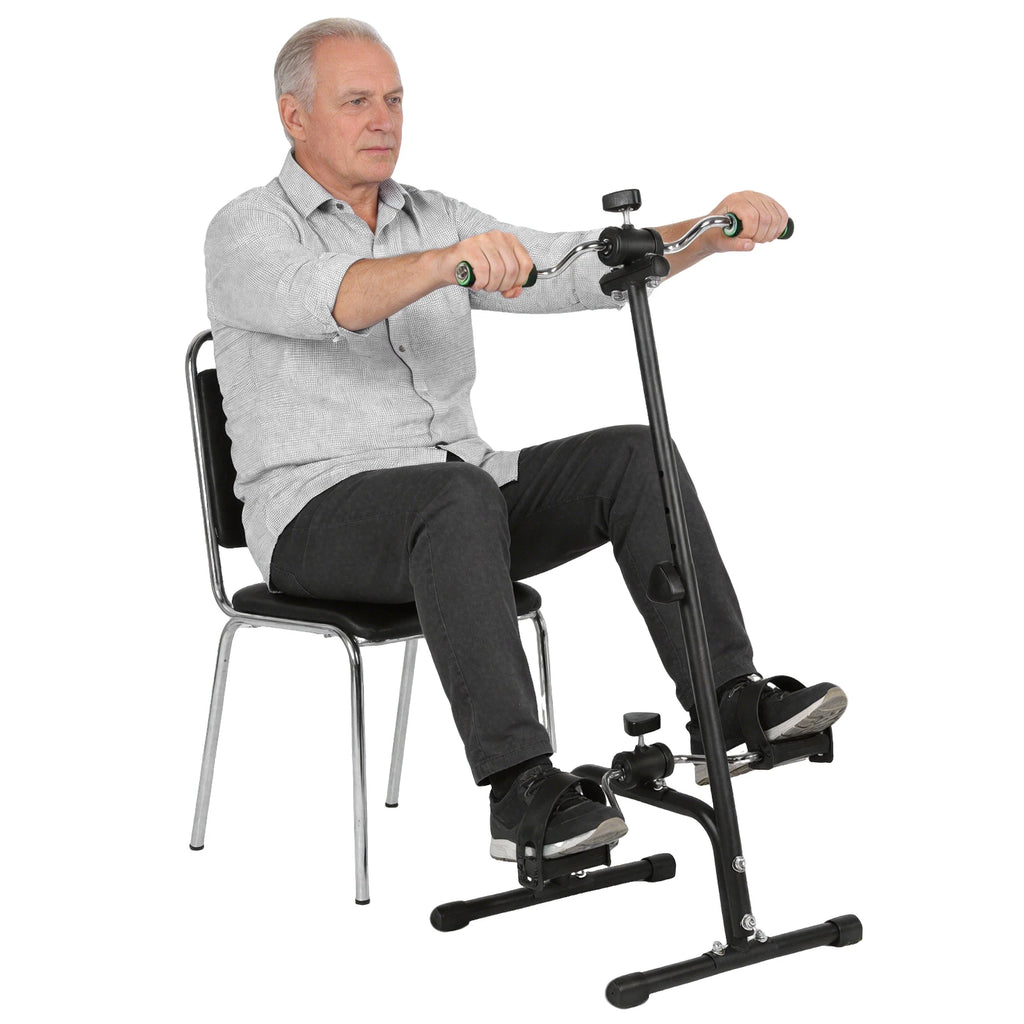 Hand Arm Leg and Knee Peddler 220 Lbs Weight Capacity Elderly Home Pedal Exercise Bike Portable for Home Gym Workout