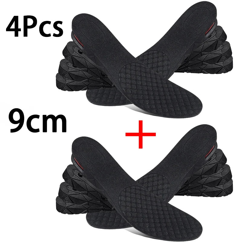 1Pair Height Increase Insole Feet Templates 3/5/7/9Cm Variable Height Shoes Insoles Air-Cushioned Shock-Absorbing Sports Insole