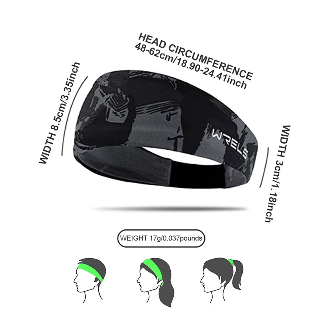 1Pc Running Sweat Absorbing Sports Hair Band Yoga Breathable Antiperspirant Band Men'S and Women'S Basketball Hair Band