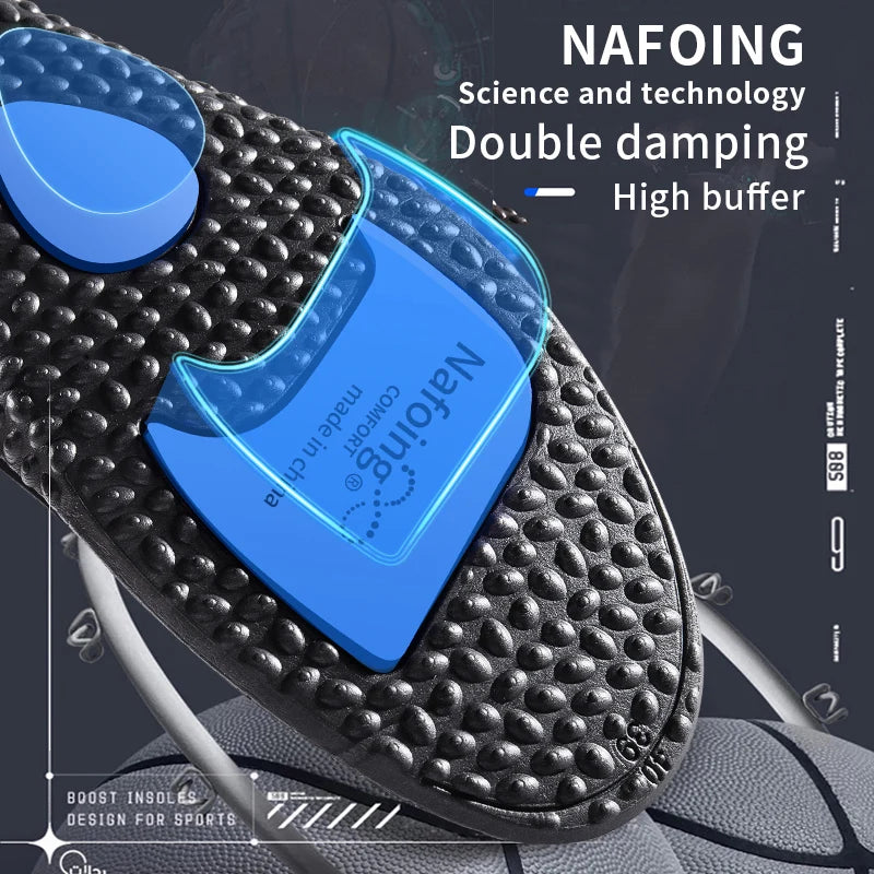 Sport Insoles for Shoes Sole Shock Absorption Deodorant Breathable Cushion Running Insoles for Feet Man Women Massage Care Pads