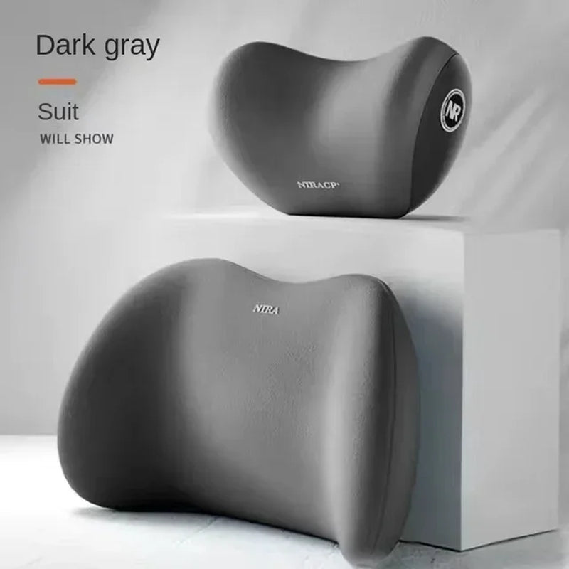 Car Memory Foam Neck Pillow Protection Lumbar Backrest Cushion Lumbar Cushion Car Headrest Cushion