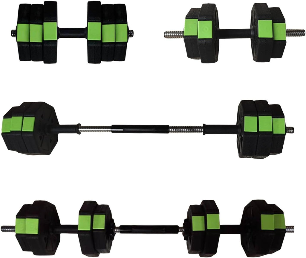 4-In-1 Adjustable Dumbbell Set, 30/44/66/88 Lbs Free Weights Set with Connector, Fitness Exercise Equipment Used as Kettlebells, Barbell, Push up Stand, Weights Set for Home Gym Suitable Women/Men