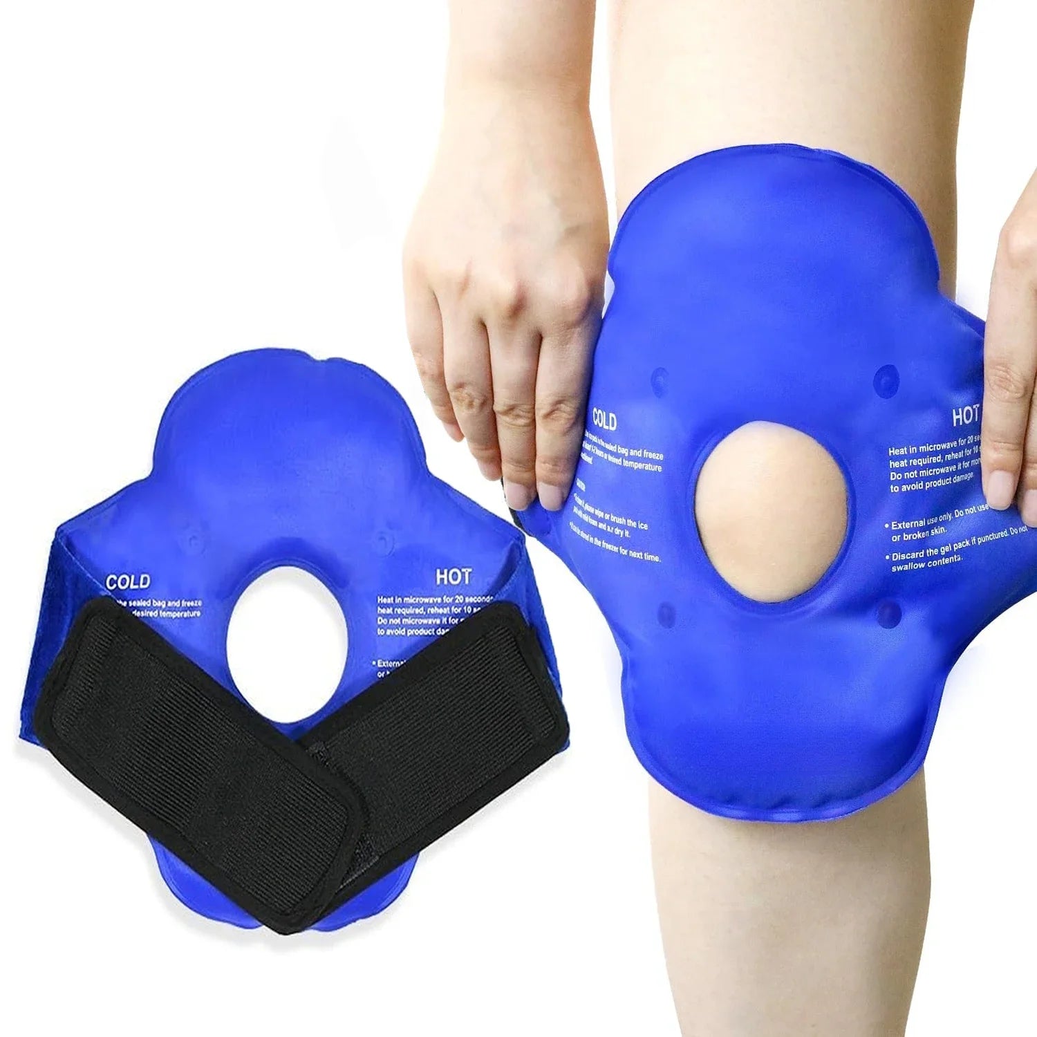 Ice Pack for Knee Pain Relief Reusable Gel Ice Wrap for Leg Swelling Replacement Surgery Cold Compress Therapy for Arthritis