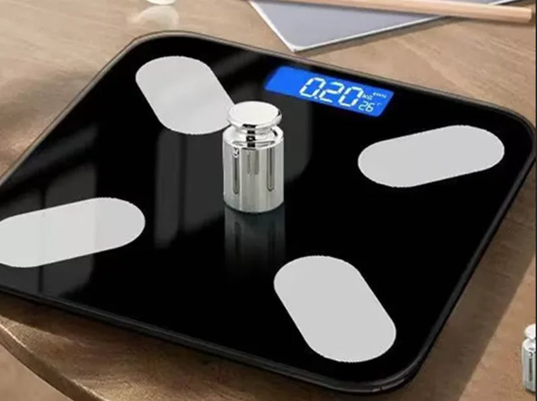 Body Fat Scale Smart Wireless Digital Bathroom Weight Scale Body Composition Analyzer with Smartphone App Bluetooth-Compatible