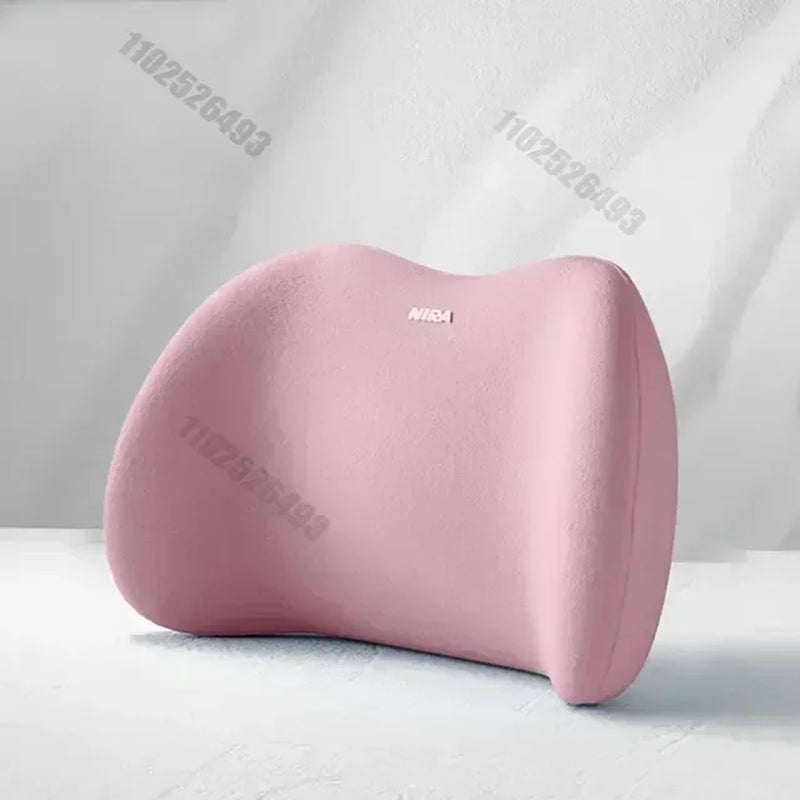 Car Memory Foam Neck Pillow Protection Lumbar Backrest Cushion Lumbar Cushion Car Headrest Cushion