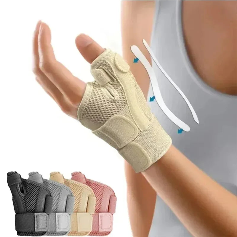 1Pcs Flexible Splint Wrist Thumb Support Brace for Tendonitis Arthritis Breathable Thumb Protector Guard Fits Right & Left Hand