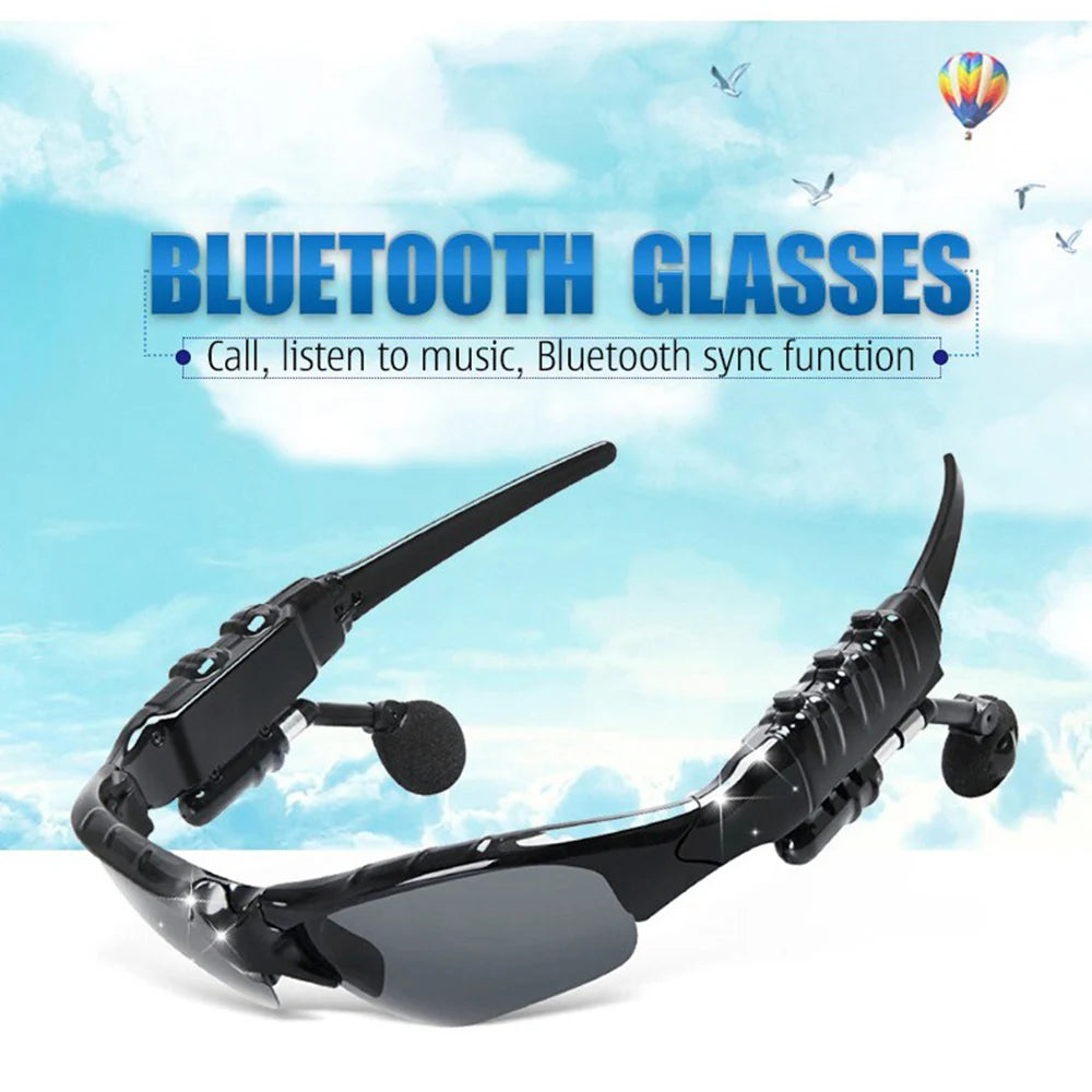 Bluetooth Wireless Polarized Sunglasses Uv-Protection Polarized Lenses Sunglasses Headphones for Meeting Travel Hiking Sports