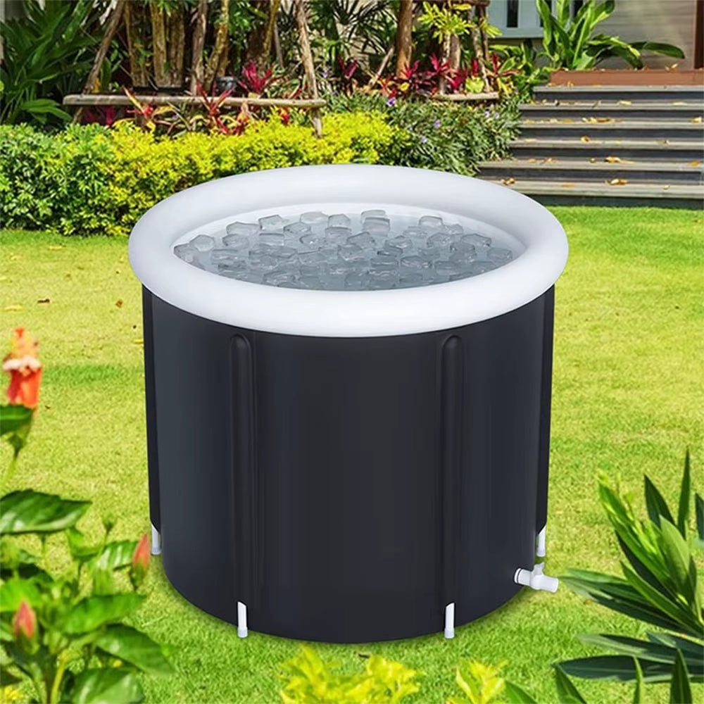 Ice Bath Portable Collapsible Bathtub Thicken Large Adult Inflatable Bath Bucket Outdoor Water Therapy Cold Plunge Tub