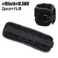 1Pair Adjustable Ankle & Wrist Weights (0.5Kg/1Kg) - Neoprene Leg Arm Straps for Running, Yoga - Strength Training for Women Men