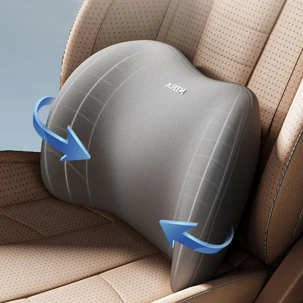 Car Memory Foam Neck Pillow Protection Lumbar Backrest Cushion Lumbar Cushion Car Headrest Cushion