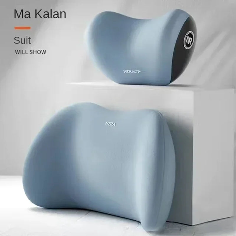 Car Memory Foam Neck Pillow Protection Lumbar Backrest Cushion Lumbar Cushion Car Headrest Cushion