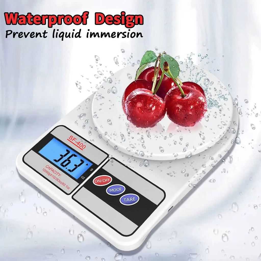 Digital Kitchen Scale 10Kg/1G High-Precision LED Electronic Scales Portable Food Weight Balance Measuring Home Kitchen Tools
