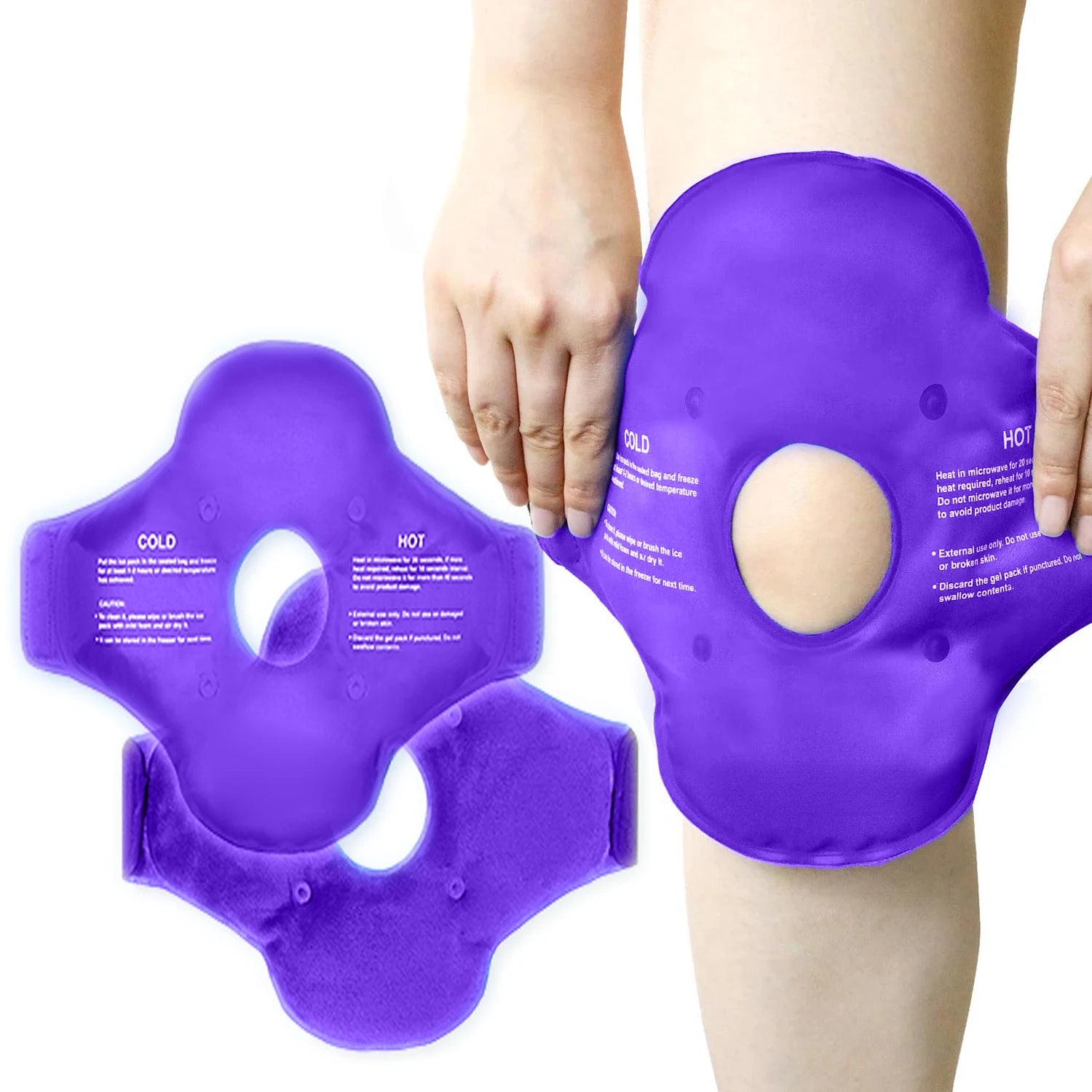 Ice Pack for Knee Pain Relief Reusable Gel Ice Wrap for Leg Swelling Replacement Surgery Cold Compress Therapy for Arthritis