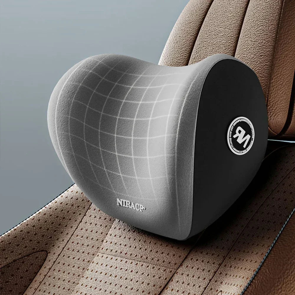 Car Memory Foam Neck Pillow Protection Lumbar Backrest Cushion Lumbar Cushion Car Headrest Cushion