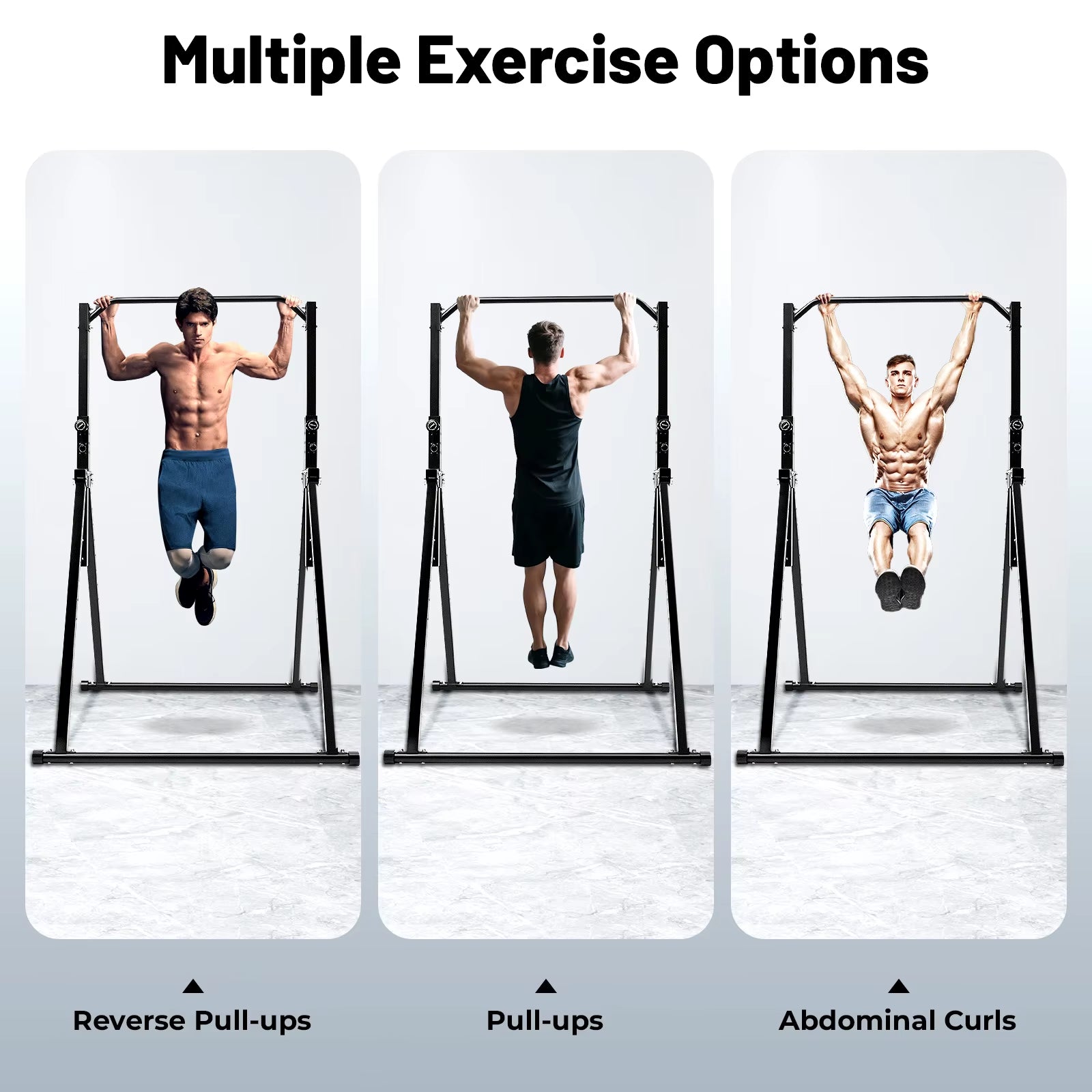 Adjustable Height Home Pull up Bar Gymnastics Practice Bar Triangular Pull up Station for Home Gym Strength Training Equipment