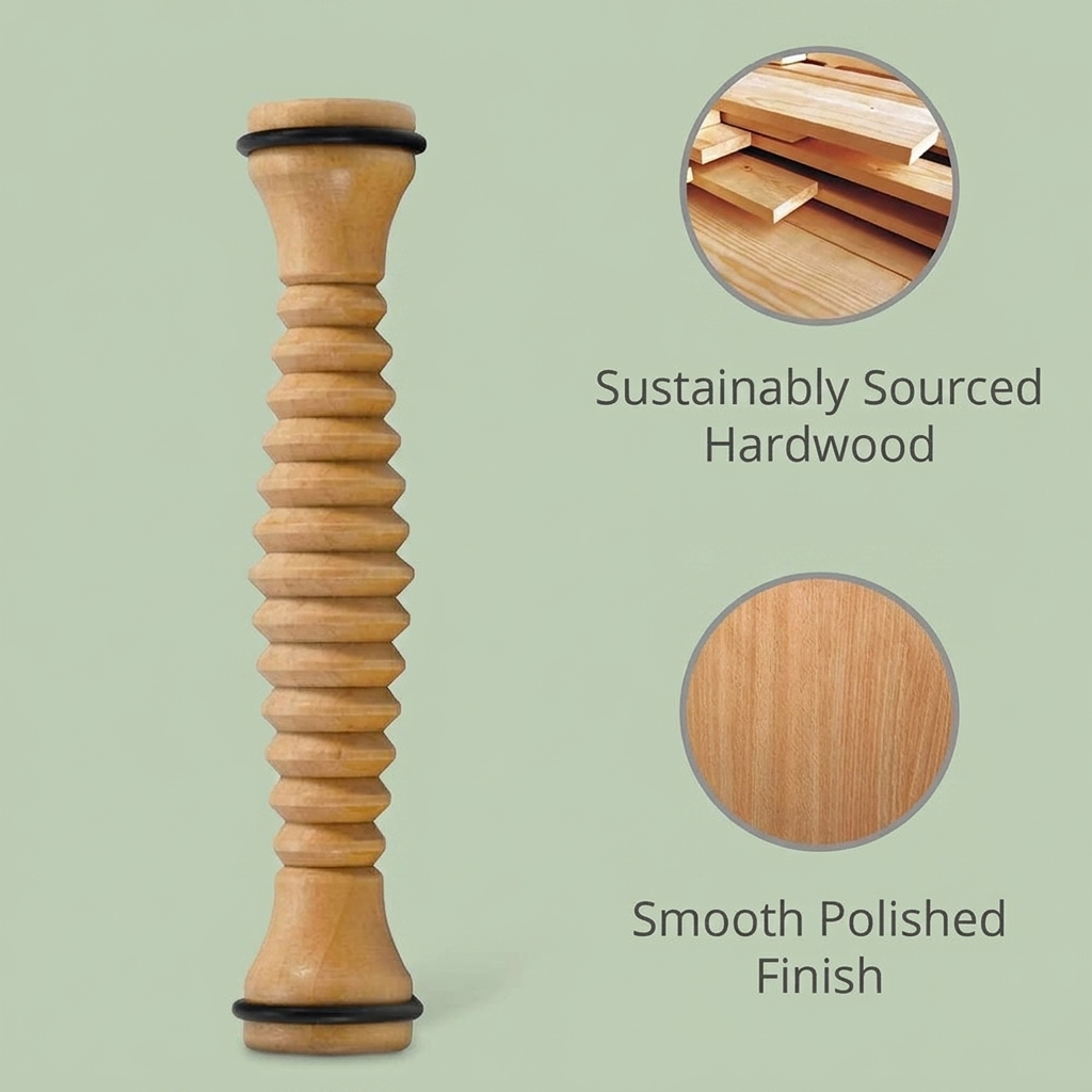 ZenPeak Wooden Foot & Body Roller