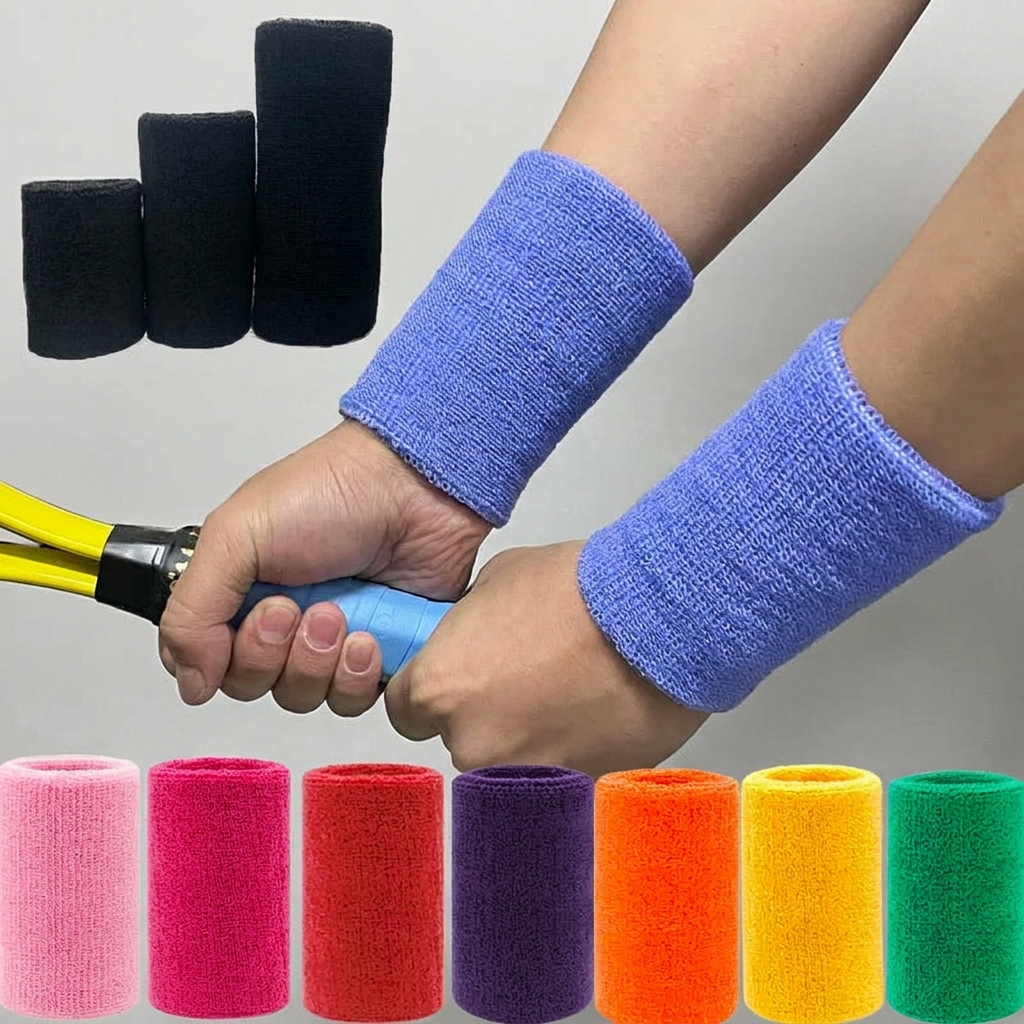 ZenPeak Terry Sweatband Wristbands (2-Pack)